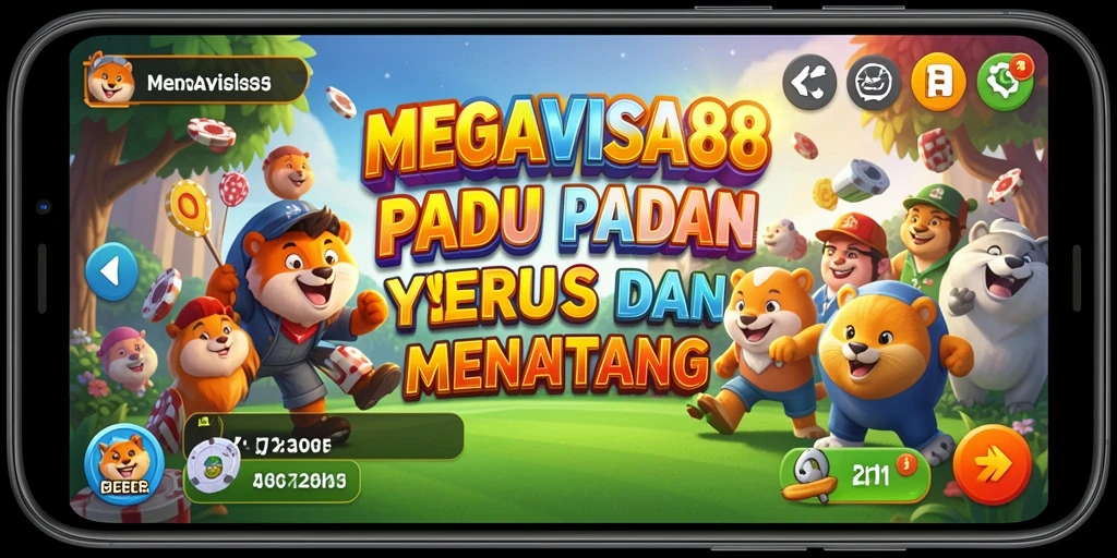 Tangkapan layar menunjukkan gameplay seru dalam MEGAVISA88 dengan kombinasi Match-3.
