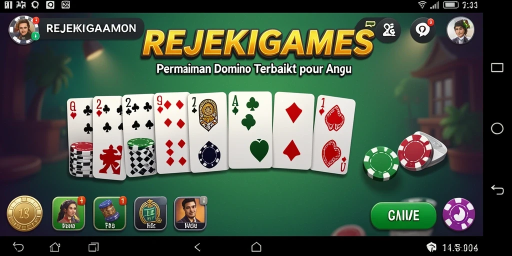 Gameplay seru dari REJEKIGAMES dengan pemain yang bersemangat.