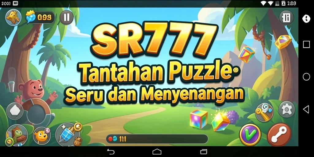 Screenshot utama SR777 menampilkan gameplay puzzle yang menantang.