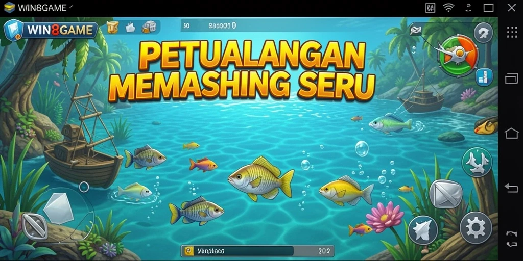 Tangkapan ikan yang memukau dalam gameplay WIN8GAME.